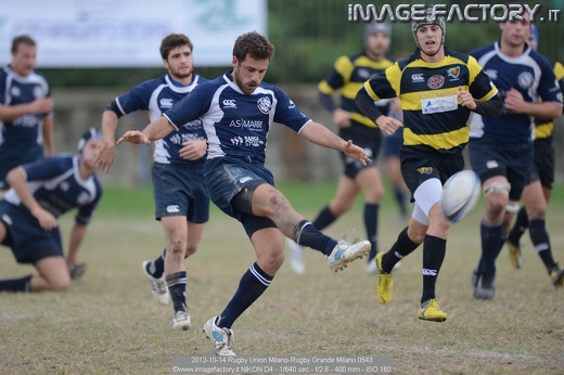 2012-10-14 Rugby Union Milano-Rugby Grande Milano 0543